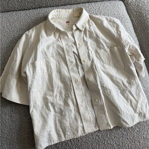 Levi’s Cream Women Button Up Top